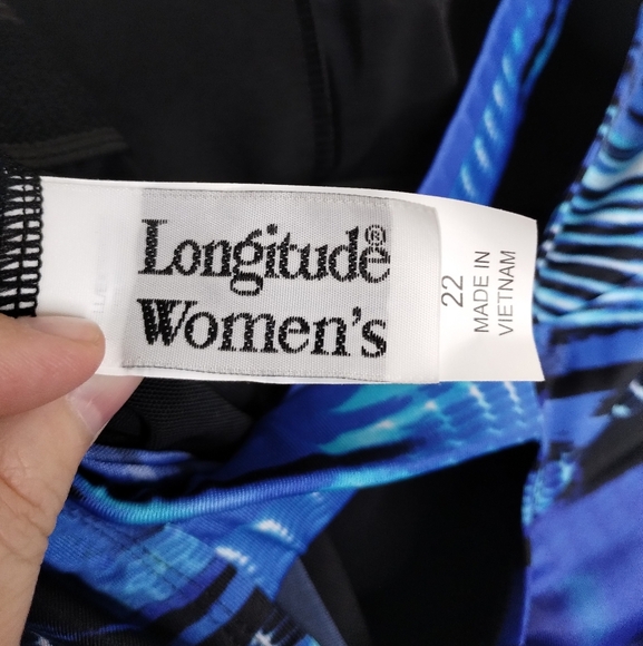 Swimsuits For All Longitude Double X-Back Tank One-Piece Swimsuit Size 22 - Picture 6 of 8